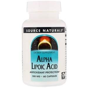 Source Naturals, Alpha Lipoic Acid, 300 mg, 60 Capsules - HealthCentralUSA