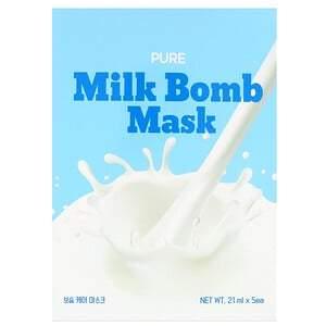 G9skin, Pure Milk Bomb Beauty Mask, 5 Masks, 21 ml Each - HealthCentralUSA