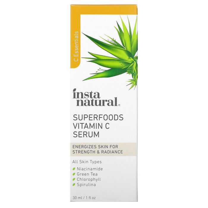 InstaNatural, Superfoods Vitamin C Serum, 1 fl oz (30 ml) - HealthCentralUSA