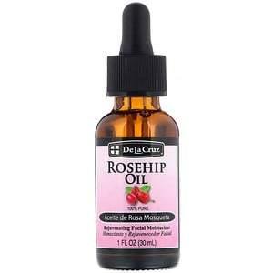De La Cruz, Rosehip Oil, Rejuvenating Facial Moisturizer, 1 fl oz (30 ml) - HealthCentralUSA