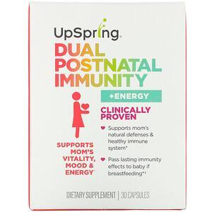 UpSpring, Dual Postnatal Immunity + Energy, 30 Capsules - HealthCentralUSA