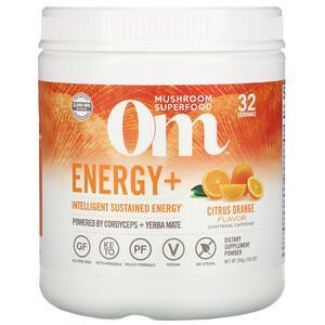 Om Mushrooms, Energy+, Citrus Orange, 7.05 oz (200 g) - HealthCentralUSA