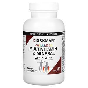 Kirkman Labs, Children's Multivitamin & Mineral with 5-MTHF, 120 Capsules - HealthCentralUSA