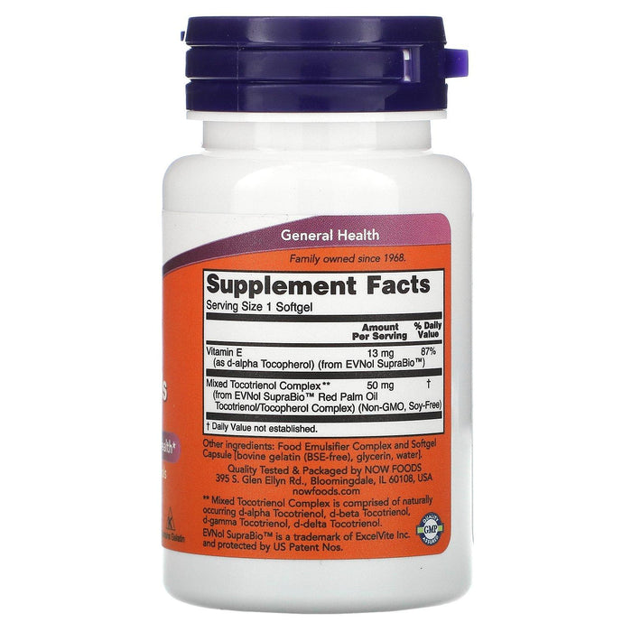 Now Foods, Red Palm Tocotrienols, 50 mg, 60 Softgels - HealthCentralUSA