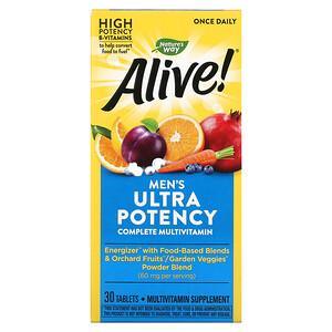 Nature's Way, Alive! Men's Ultra Potency Complete Multivitamin, 30 Tablets - HealthCentralUSA