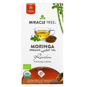 Miracle Tree, Moringa Organic Superfood Tea, Rooibos, Caffeine Free, 25 Tea Bags, 1.32 oz (37.5 g) - HealthCentralUSA