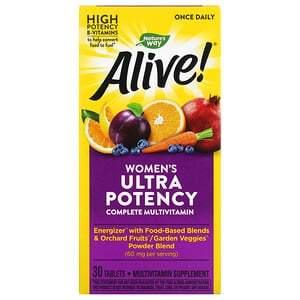 Nature's Way, Alive! Women's Ultra Potency Complete Multivitamin, 30 Tablets - HealthCentralUSA