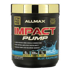 ALLMAX Nutrition, Impact Pump, Blue Raspberry, 12.7 oz (360 g) - HealthCentralUSA