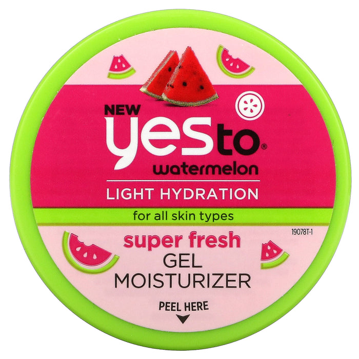 Yes To, Super Fresh Gel Moisturizer, Watermelon, 1.7 fl oz (50 ml)