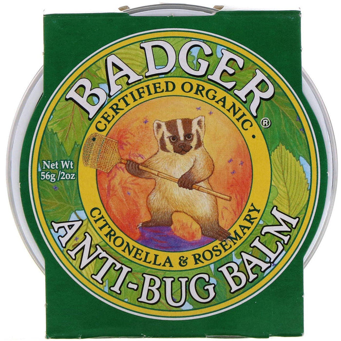 Badger Company, Anti-Bug Balm, Citronella & Rosemary, 2 oz (56 g) - HealthCentralUSA