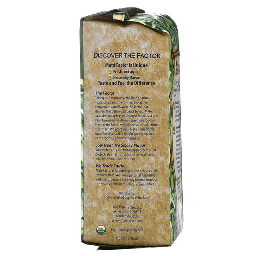 Mate Factor, Organic Yerba Mate, Fresh Green, Loose Herb Tea, 12 oz (340 g) - HealthCentralUSA