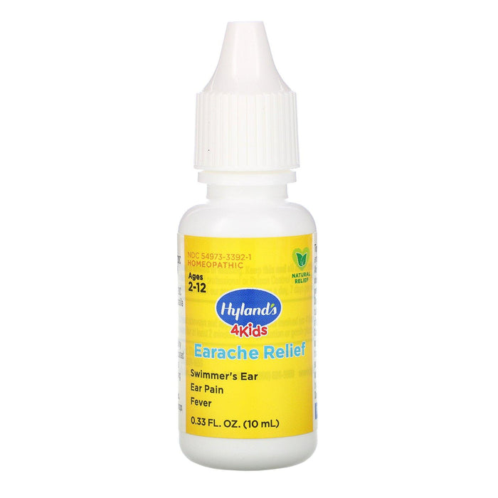 Hyland's, 4 Kids, Earache Relief Liquid Drops, Ages 2-12, 0.33 fl oz (10 ml) - HealthCentralUSA