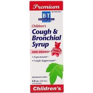 Boericke & Tafel, Premium, Children's Cough & Bronchial Syrup, Cherry Flavored, 8 fl oz (240 mg) - HealthCentralUSA