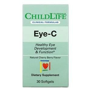 Childlife Clinicals, Eye-C, Natural Cherry Berry , 30 Softgels - HealthCentralUSA