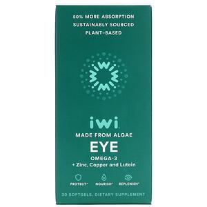 iWi, Eye, Omega-3 + Zinc, Copper and Lutein, 30 Softgels - HealthCentralUSA