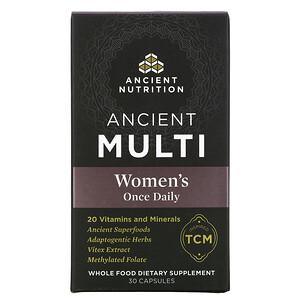 Dr. Axe / Ancient Nutrition, Ancient Multi, Women's Once Daily, 30 Capsules - HealthCentralUSA