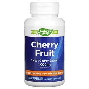 Nature's Way, Cherry Fruit, Sweet Cherry Extract, 1,000 mg, 180 Capsules - HealthCentralUSA