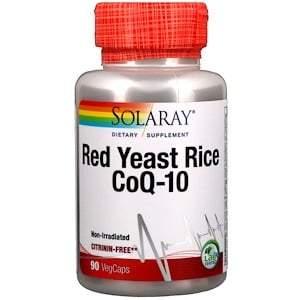 Solaray, Red Yeast Rice CoQ-10, 90 VegCaps - HealthCentralUSA