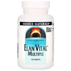 Source Naturals, Elan Vital Multiple, 90 Tablets - HealthCentralUSA