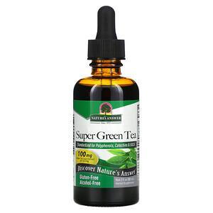 Nature's Answer, Super Green Tea, Alcohol-Free, 2 fl oz (60 ml) - HealthCentralUSA