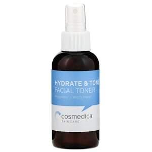Cosmedica Skincare, Hydrate & Tone Facial Toner, Rosewater + Witch Hazel, 4 oz (120 ml) - HealthCentralUSA
