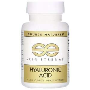 Source Naturals, Skin Eternal, Hyaluronic Acid, 50 mg, 60 Tablets - HealthCentralUSA