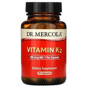 Dr. Mercola, Vitamin K2, 180 mcg, 90 Capsules - HealthCentralUSA