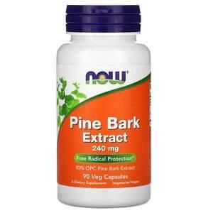 Now Foods, Pine Bark Extract, 240 mg, 90 Veg Capsules - HealthCentralUSA