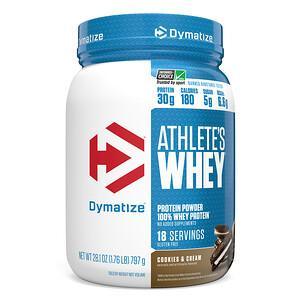 Dymatize Nutrition, Athlete’s Whey, Cookies & Cream, 1.75 lb (792 g) - HealthCentralUSA
