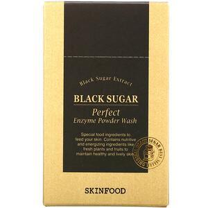 Skinfood, Black Sugar, Perfect Enzyme Powder Wash, 30 Packets, 0.04 fl oz (1.2 g) Each - HealthCentralUSA