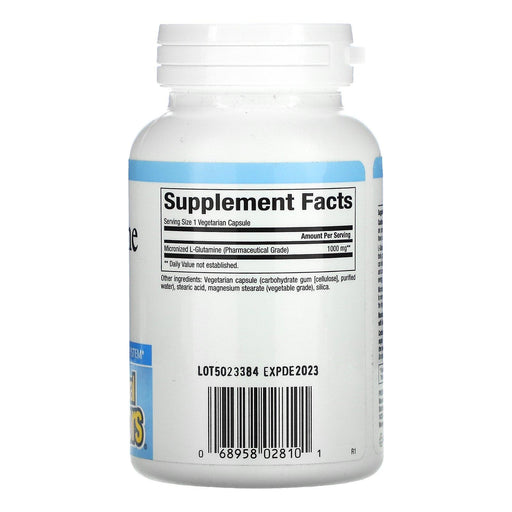 Natural Factors, Micronized L-Glutamine, 1,000 mg, 90 Vegetarian Capsules - HealthCentralUSA
