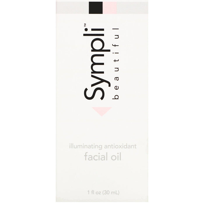 Sympli Beautiful, Illuminating Antioxidant Facial Oil with Argan, Marula, Rosehip & Orange Oil, 1 fl oz (30 ml) - HealthCentralUSA