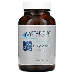 Metabolic Maintenance, L-Tyrosine, 500 mg, 100 Capsules - HealthCentralUSA