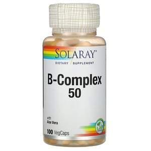 Solaray, B-Complex 50, 100 VegCaps - HealthCentralUSA