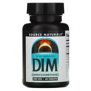 Source Naturals, DIM, 200 mg, 60 Tablets - HealthCentralUSA