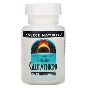 Source Naturals, Reduced Glutathione, 250 mg, 60 Tablets - HealthCentralUSA