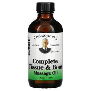 Christopher's Original Formulas, Complete Tissue & Bone Massage Oil, 4 fl oz (118 ml) - HealthCentralUSA