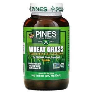 Pines International, Wheat Grass, 500 mg, 500 Tablets - HealthCentralUSA