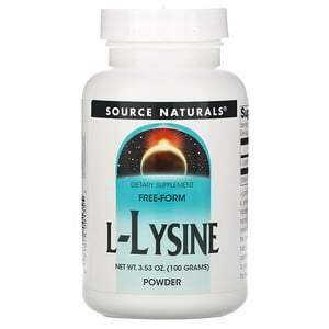 Source Naturals, L-Lysine Powder, 3.53 oz (100 g) - HealthCentralUSA