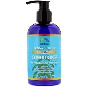 Rainbow Research, Henna & Biotin Herbal Conditioner, 8 fl oz (240 ml) - HealthCentralUSA