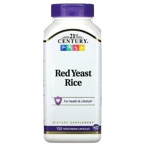 21st Century, Red Yeast Rice, 150 Vegetarian Capsules - HealthCentralUSA