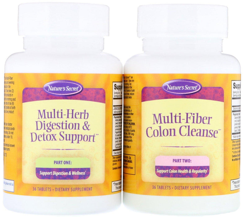 Nature's Secret, 7-Day Ultimate Cleanse, 2-Part Total-Body Cleanse - HealthCentralUSA