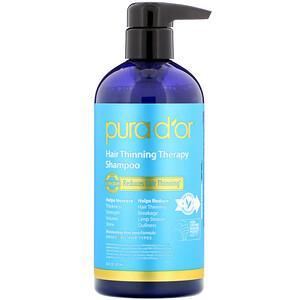 Pura D'or, Hair Thinning Therapy Shampoo, 16 fl oz (473 ml) - HealthCentralUSA