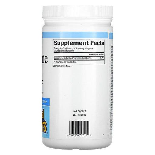 Natural Factors, Micronized L-Glutamine, Powder, 5,000 mg, 16 oz (454 g) - HealthCentralUSA