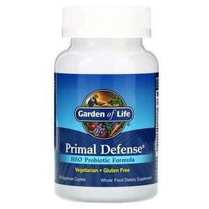 Garden of Life, Primal Defense, HSO Probiotic Formula, 90 Vegetarian Caplets - HealthCentralUSA