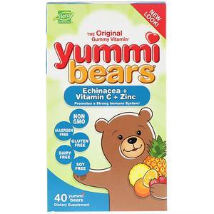 Hero Nutritional Products, Yummi Bears, Echinacea + Vitamin C + Zinc, 40 Yummi Bears - HealthCentralUSA