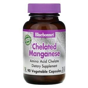Bluebonnet Nutrition, Chelated Manganese, 90 Vcaps - HealthCentralUSA