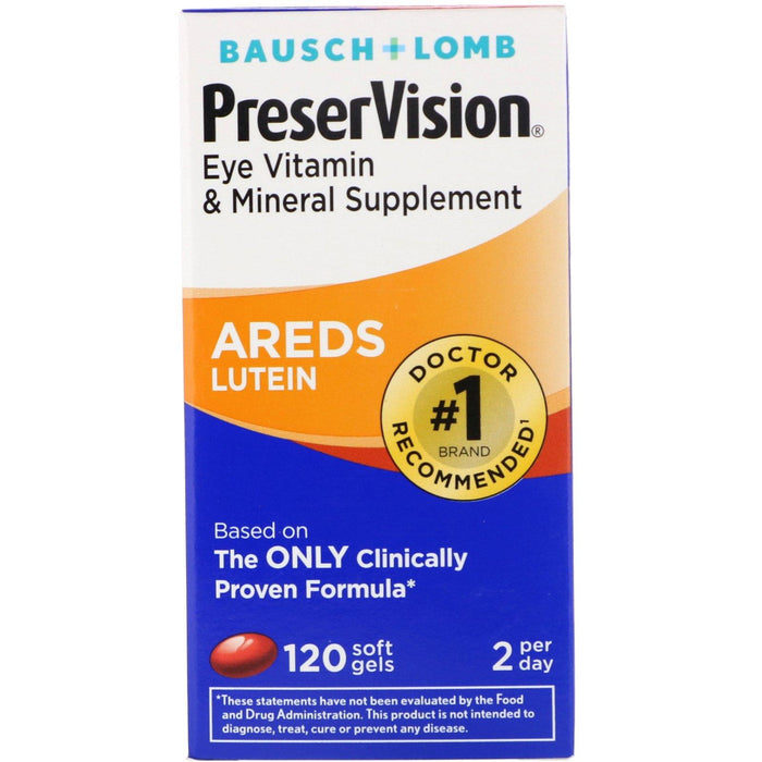 Bausch & Lomb, AREDS Lutein, 120 Soft Gels - HealthCentralUSA