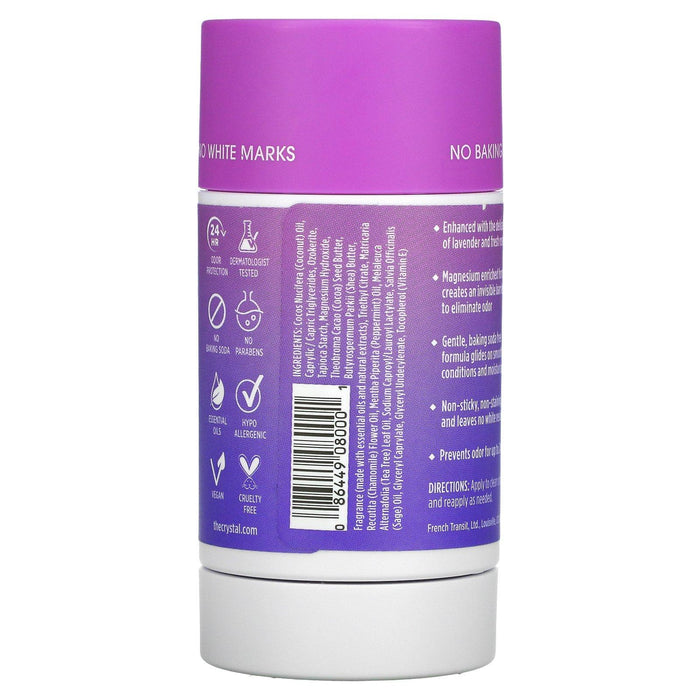 Crystal Body Deodorant, Magnesium Enriched Deodorant, Lavender + Rosemary, 2.5 oz (70 g) - HealthCentralUSA
