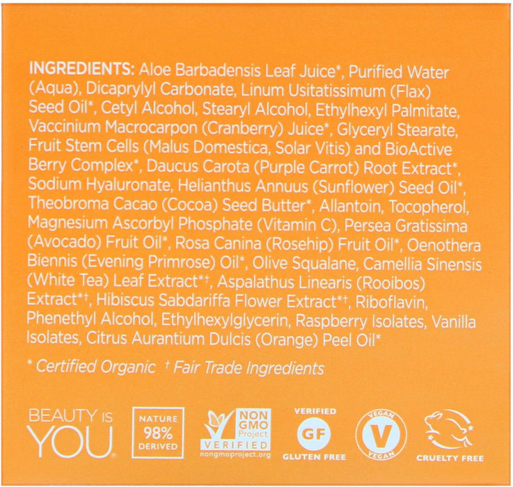 Andalou Naturals, Luminous Night Cream, Purple Carrot + C, Brightening, 1.7 fl oz (50 ml) - HealthCentralUSA